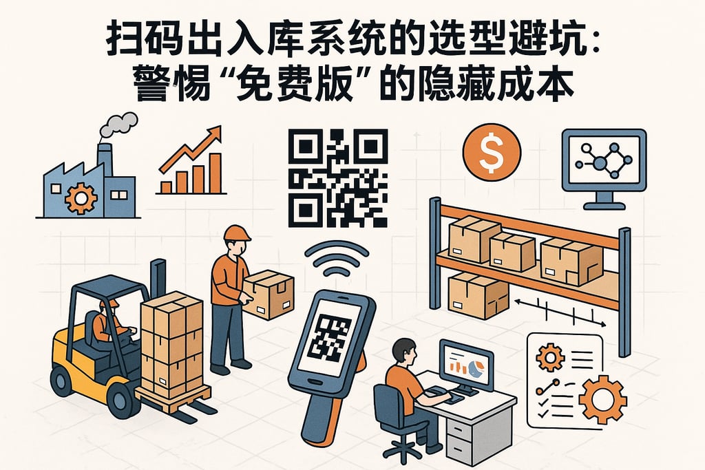 扫码出入库系统的选型避坑：警惕 “免费版” 的隐藏成本